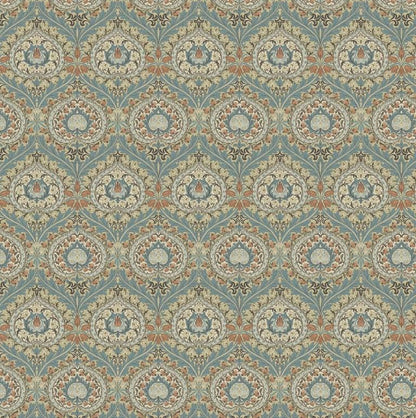 William Morris Eden Cushion Cover , Floral Azure Blue Throw Pillow , Handmade UK