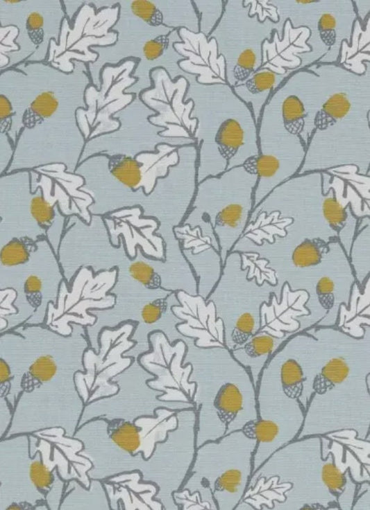 Acorn Trail Table Runner , Acorn Duckegg Blue Table Runner , Table Decoration , Autumn Table Runner , Various Size