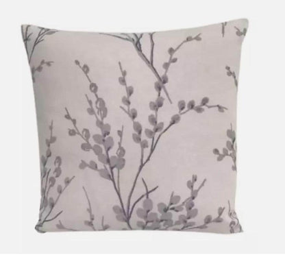 Laura Ashley Pussy Willow Cushion Cover, Off White Pale Iris Purple Cushion Cover, Throw Pillow , Scatter Cushions , Cushion Cover UK