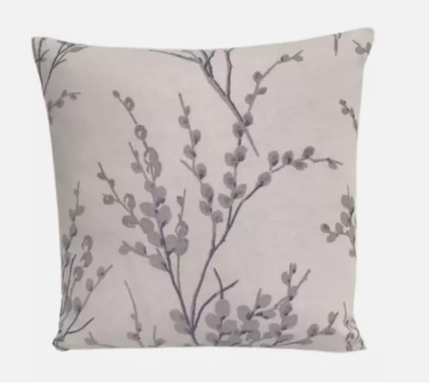 Laura Ashley Pussy Willow Cushion Cover, Off White Pale Iris Purple Cushion Cover, Throw Pillow , Scatter Cushions , Cushion Cover UK