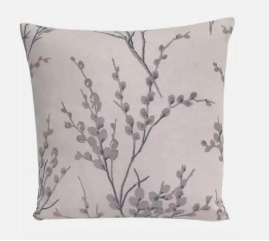 Laura Ashley Pussy Willow Cushion Cover, Off White Pale Iris Purple Cushion Cover, Throw Pillow , Scatter Cushions , Cushion Cover UK