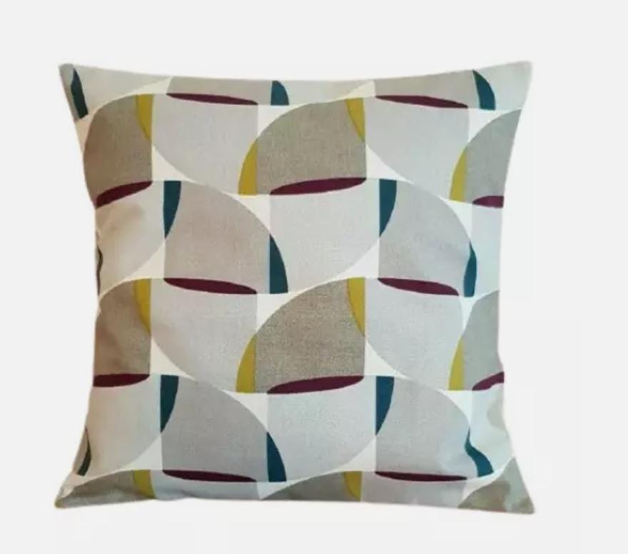 Geometric Cushion Cover , Mulberry Purple Grey Cushion Cover , Throw Pillow , Scatter Cushions , Cushion Cover UK