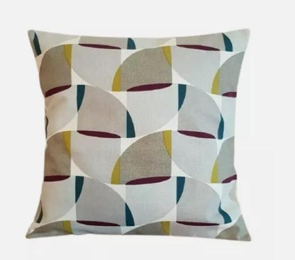 Geometric Cushion Cover , Mulberry Purple Grey Cushion Cover , Throw Pillow , Scatter Cushions , Cushion Cover UK