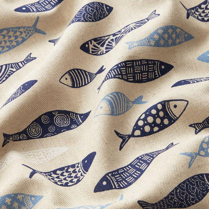 Round Sardine Fish Tablecloth , Abstract Fish Tablecloth Tablecloth , Oval Tablecloth , Rectangle Square Tablecloth UK