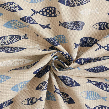 Abstract Fish Cushion Cover , Sardine Cushion Cover , Scandi Fish Cushion Cover , Throw Pillow , Scatter Cushions , Cushion Cover UK