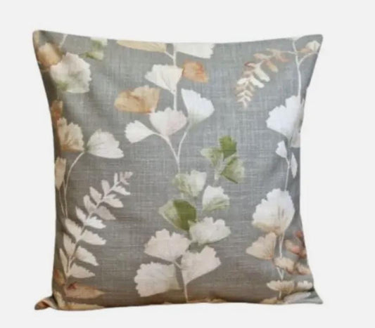 Eucalyptus Floral Cushion Cover , Teatime Sage Green Cushion Cover , Throw Pillow , Scatter Cushions , Cushion Cover UK