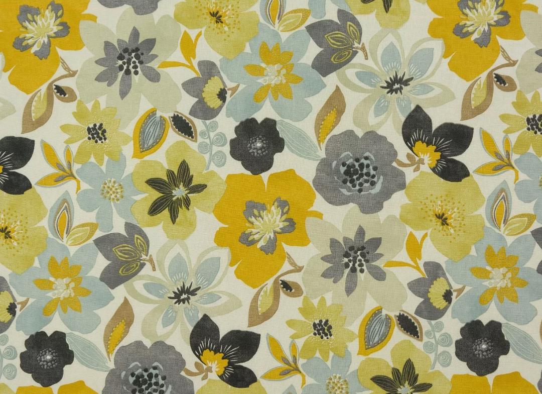 Wildflowers Floral Cushion Cover, Emile Ochre Yellow Cushion Cover , Throw Pillow , Scatter Cushions , Cushion Cover UK