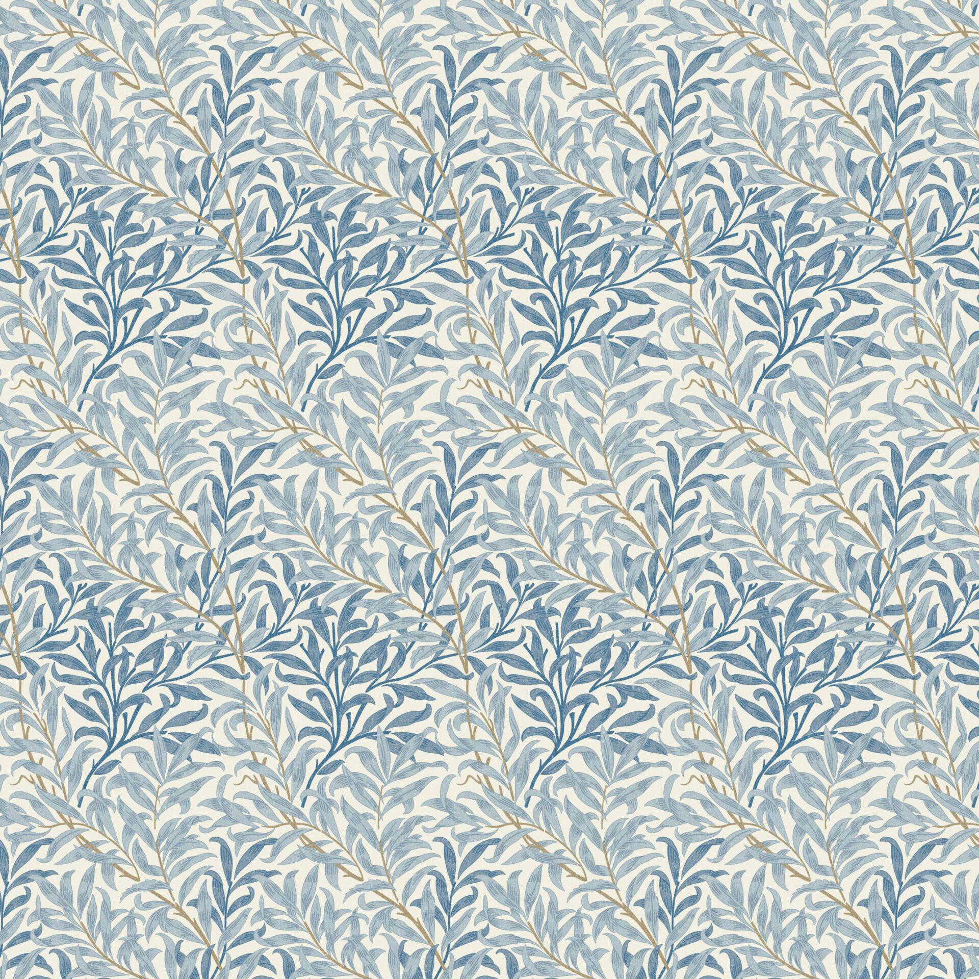 William Morris Willow Bough Azure Blue Cushion Cover , Leaf Leaf Throw Pillow , Handmade UK