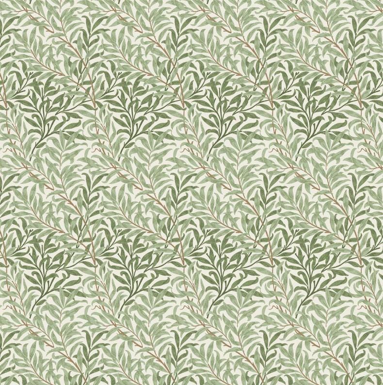 William Morris Cushion Cover Willow Bough Sage Green, Leaf Leaves Throw Pillow, Handmade UK