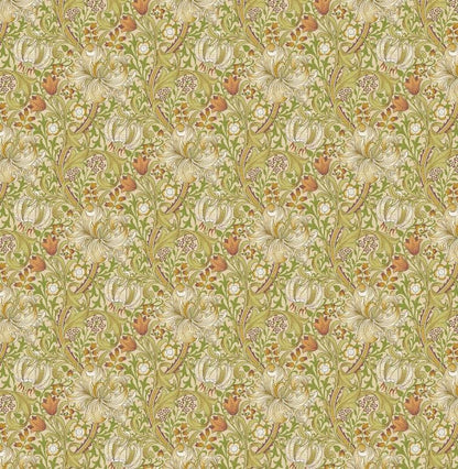 William Morris Golden Lily Cornsilk Cushion Cover , Floral Throw Pillow , Handmade UK