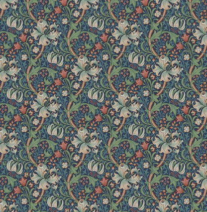 William Morris Golden Lily Jewel Cushion Cover , Floral Throw Pillow , Handmade UK