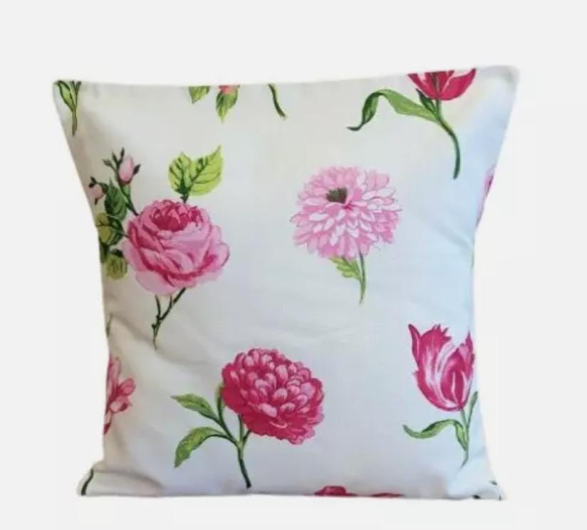 Floral Flowers Cushion Cover , Floral Pink Cushion Cover , Throw Pillow , Scatter Cushions , Cushion Cover UK