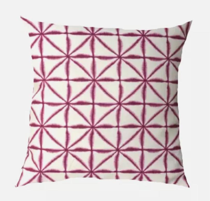 Nussa Pink Raspberry Cushion Cover , Abstract Geometric Cushion Cover , Throw Pillow , Scatter Cushions , Cushion Cover UK