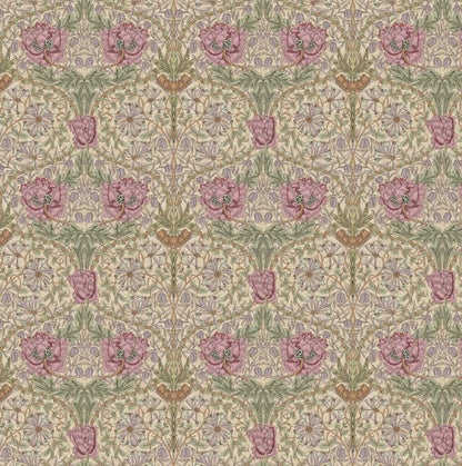 William Morris Honeysuckle Rose Cushion Cover, Floral Pillow