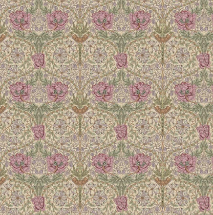 William Morris Honeysuckle Rose Cushion Cover, Floral Pillow