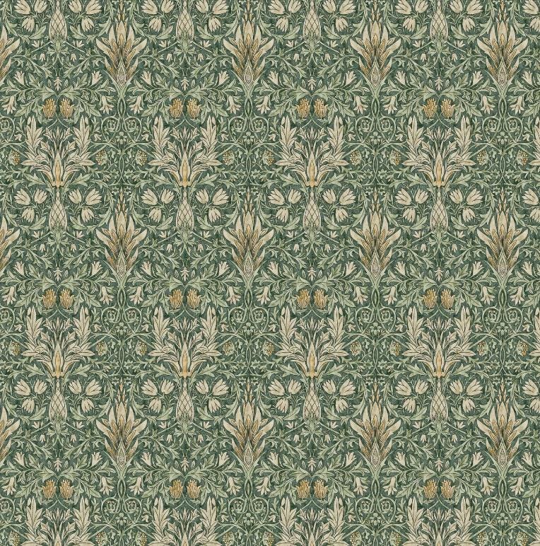 William Morris Snakeshead Forest Green Cushion Cover , Floral Throw Pillow , Handmade UK