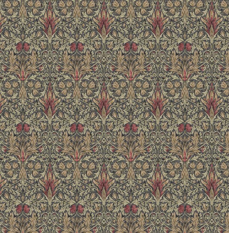 William Morris Snakeshead Mocha Cushion Cover , Floral Throw Pillow , Handmade UK