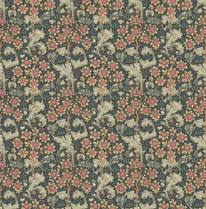 William Morris Orchid Floral Nightshade Grey Cushion Cover , Handmade UK ,