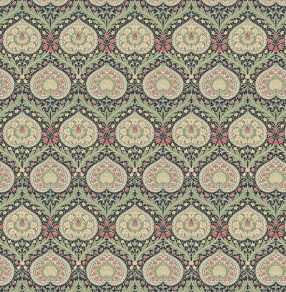 William Morris Eden Cushion Cover , Floral Midnight Throw Pillow , Handmade UK