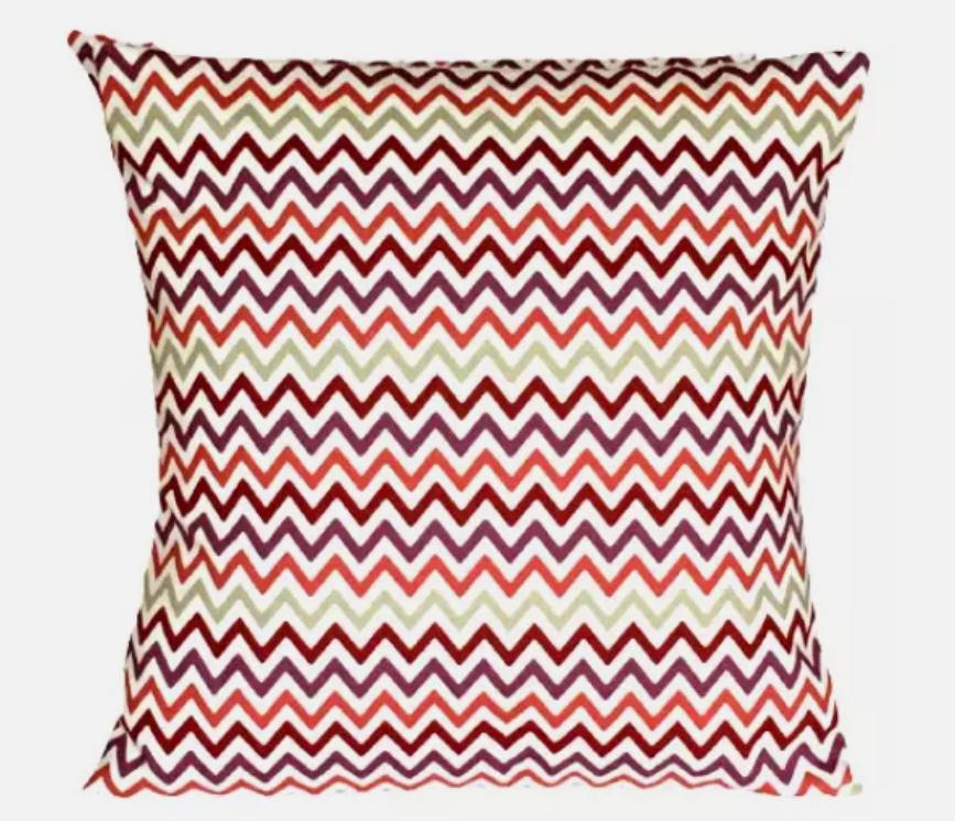Zig Zag Red Cushion Cover , Geometric Cushion Cover , Firefly Red Cushion Cover , Throw Pillow , Scatter Cushions , Cushion Cover UK
