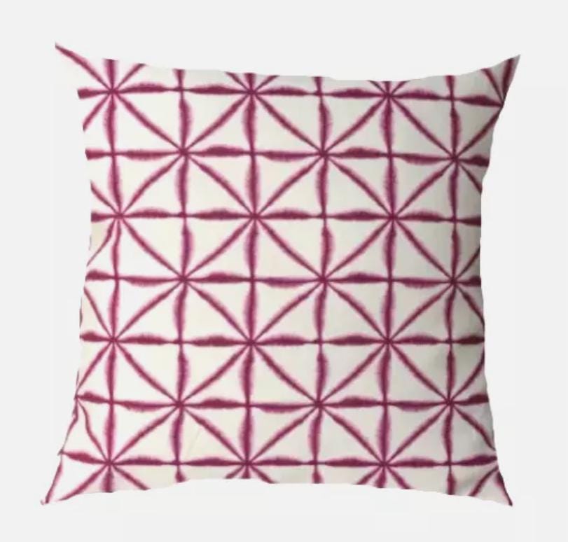 Nussa Pink Raspberry Cushion Cover , Abstract Geometric Cushion Cover , Throw Pillow , Scatter Cushions , Cushion Cover UK