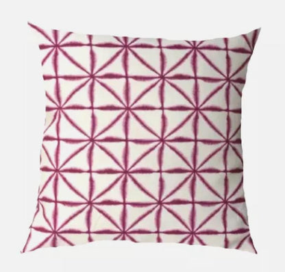 Nussa Pink Raspberry Cushion Cover , Abstract Geometric Cushion Cover , Throw Pillow , Scatter Cushions , Cushion Cover UK