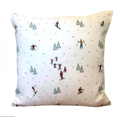 Sophie Allport Skiing Cushion Cover , Ski Snow Cushion Cover , Christmas Cushion Cover , Scatter Cushions , Cushion Cover UK