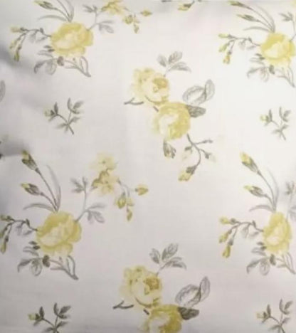 Yellow Rose Floral Cushion Cover , Vintage Rose Cushion Cover , Throw Pillow , Scatter Cushions , Cushion Cover UK