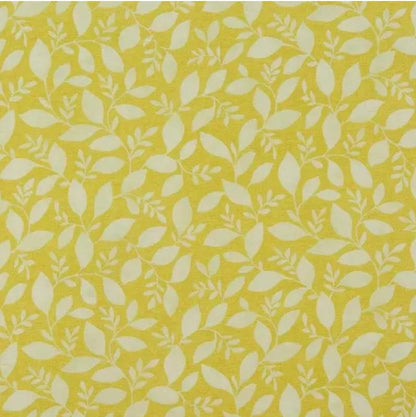 Rene Pale Yellow Leaf Cushion Cover , Leaves Cushion Cover , Throw Pillow , Scatter Cushions , Cushion Cover UK