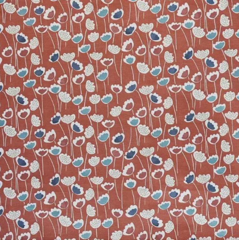 Scandi Floral Tulip Cushion Cover , Meeko Clara Coral Reef Red Floral Cushion Cover , Throw Pillow , Scatter Cushions , Cushion Cover UK