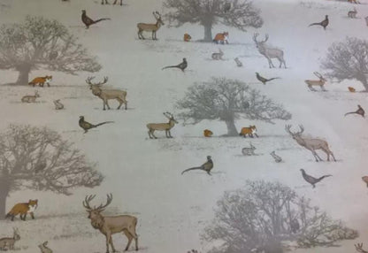 Christmas Stags Placemat , Woodlands Stags Placemats , Wildlife Cotton Placemat , Christmas Napkins Set , Table Linen Dining Table Mats