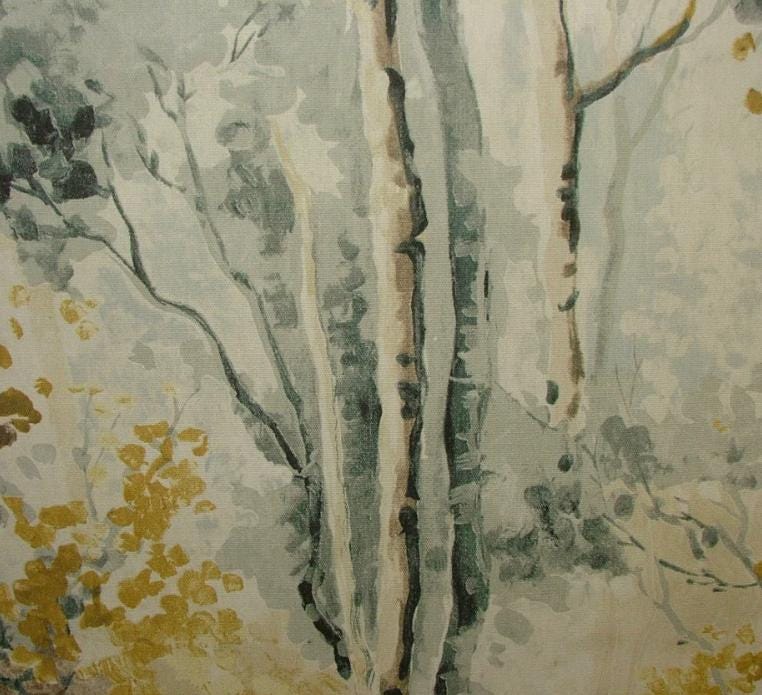Silver Birch Trees Shadow Tablecloth , Trees Shadow Grey Tablecloth , Round Tablecloth , Square Tablecloth , Tablecloth UK