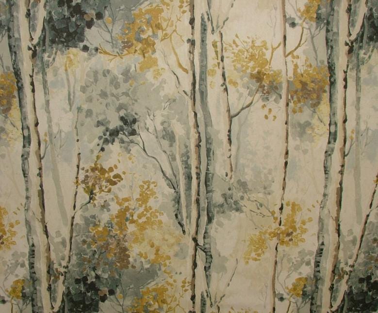 Silver Birch Trees Shadow Tablecloth , Trees Shadow Grey Tablecloth , Round Tablecloth , Square Tablecloth , Tablecloth UK