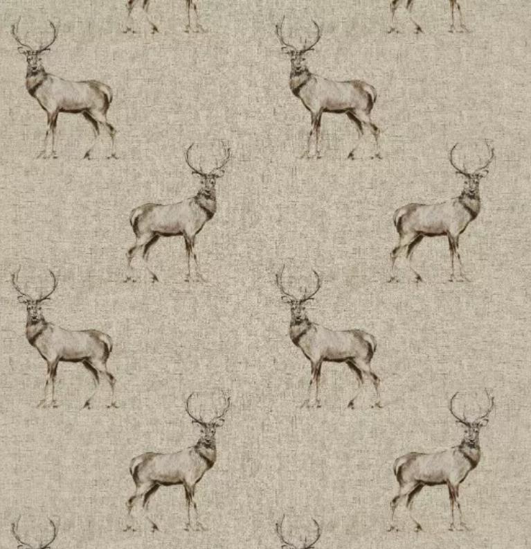 Christmas Stags Tablecloth , Glencoe Stags Tablecloth , Festive Tablecloth , Round Oval Rectangle Tablecloth , Christmas Napkins