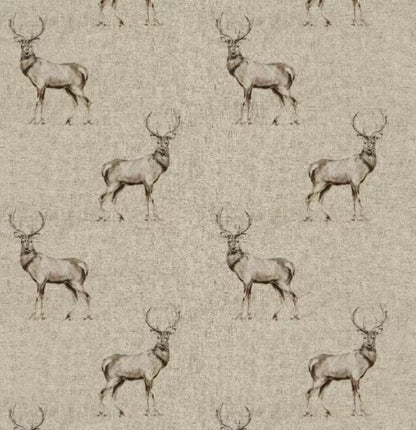 Christmas Stags Tablecloth , Glencoe Stags Tablecloth , Festive Tablecloth , Round Oval Rectangle Tablecloth , Christmas Napkins