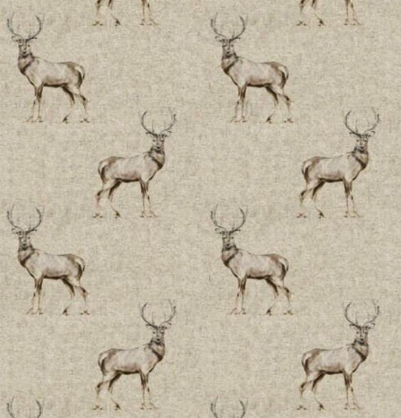 Stags Deer Tea Towel , Wildlife Woodland Christmas Cotton Kitchen Towel