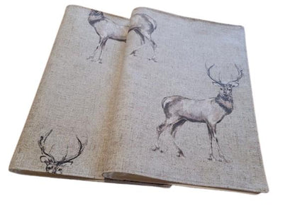 Christmas Stags Placemat , Woodlands Stags Placemats , Wildlife Cotton Placemat , Christmas Napkins Set , Table Linen Dining Table Mats