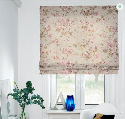 Vintage Roses Tablecloth: Linen Look Fabric, Handmade in UK