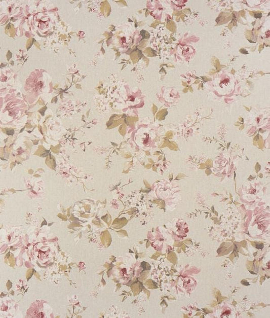 Vintage Roses Tablecloth: Linen Look Fabric, Handmade in UK