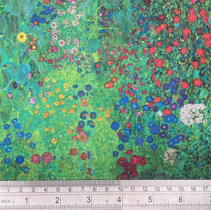 Klimt's Farm Garden Tablecloth , Wildflower Tablecloth , Spring Flower Tablecloth , Round Tablecloth , Oval Tablecloth , Rectange Tablecloth