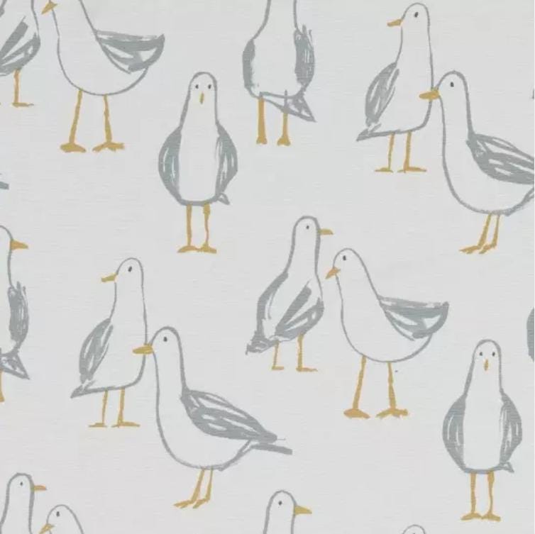 Seagull Laridae Tea Towel, Nautical Marine Seaside Cotton Kitchen Towel