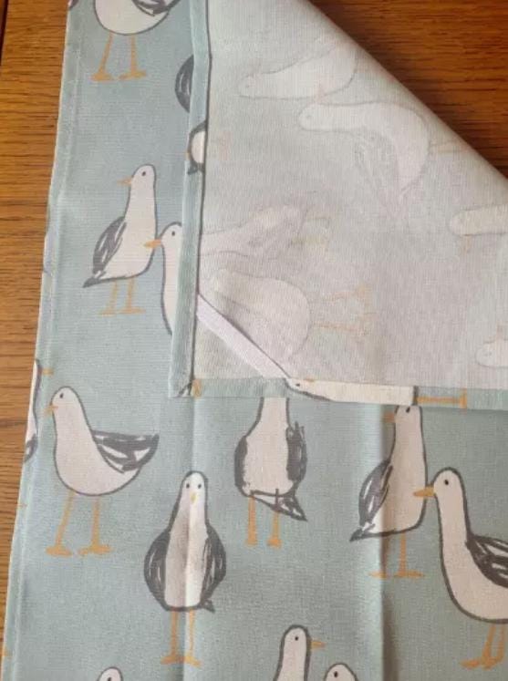 Seagull Laridae Tea Towel, Nautical Marine Seaside Cotton Kitchen Towel