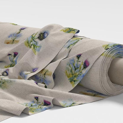 Thistle Tablecloth , Floral Tablecloth , Round Tablecloth , Oval Tablecloth , Rectangle Tablecloth