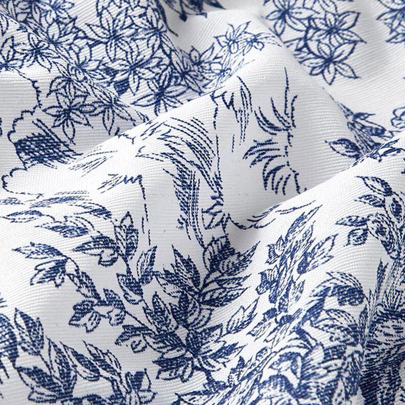 Toile de Jouy Romance Tablecloth , Roses Floral White Blue Table cloth , Round Oval Rectangle , Handmade UK