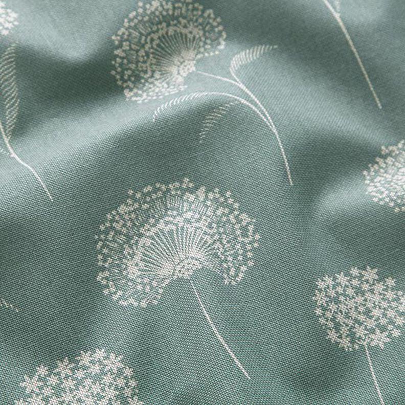Dandelions Floral Natural Reed Tablecloth , Linen Look Tablecloth , Round Tablecloth , Oval Tablecloth , Rectange Tablecloth