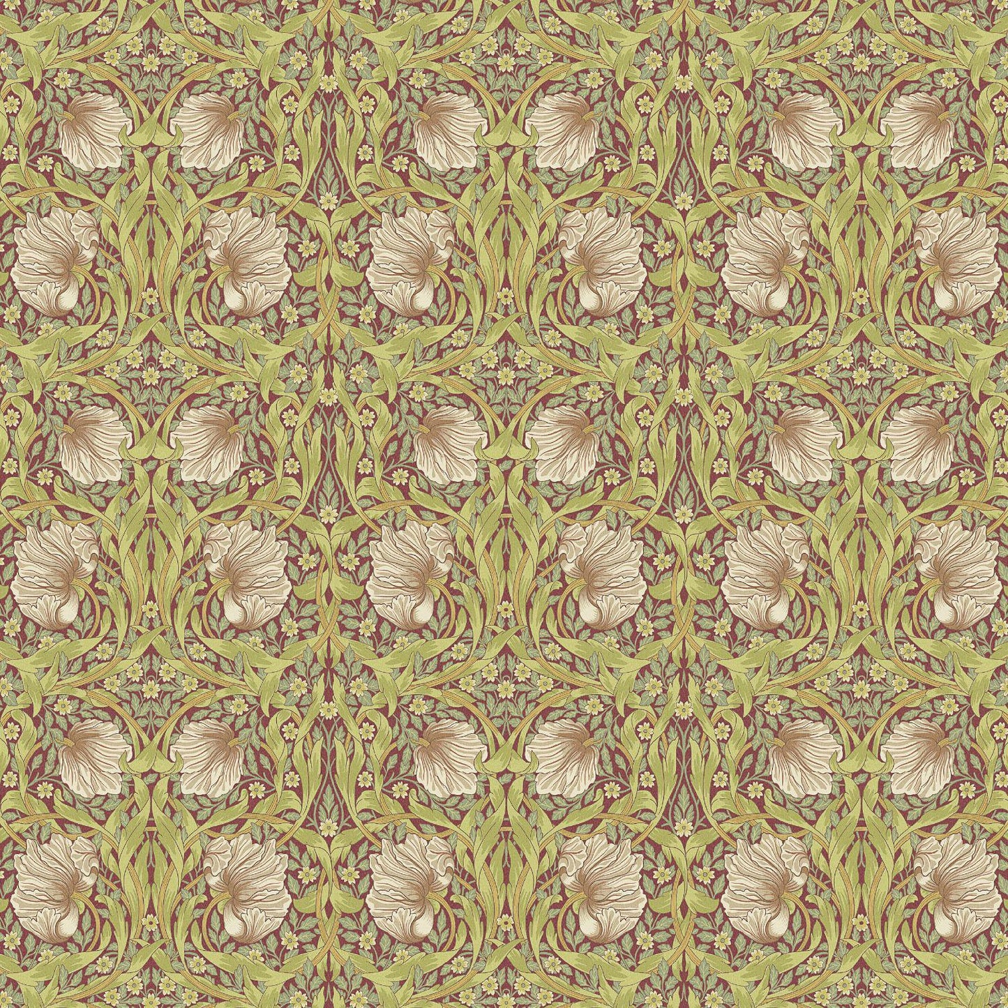William Morris Pimpernel Tablecloth: Round, Square, Oval - Handmade in UK