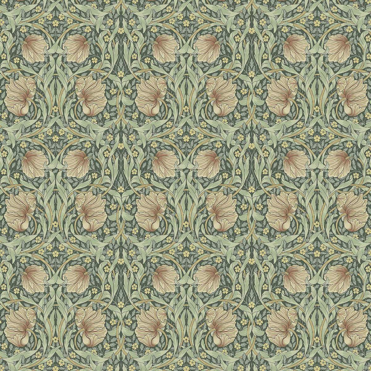 William Morris Pimpernel Tablecloth: Round, Square, Oval - Handmade in UK