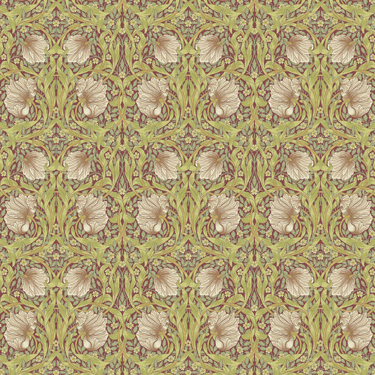 William Morris Pimpernel Tablecloth: Round, Square, Oval - Handmade in UK