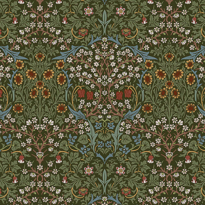William Morris Tablecloth Blackthorne River Blue , Floral William Morris Table Cloth , Round Oval Rectangle , Handmade UK