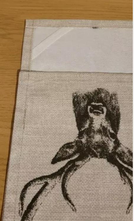 Baa Baa Sheep Tea Towel , Easter Tea Towel , Cotton Kitchen Towel .